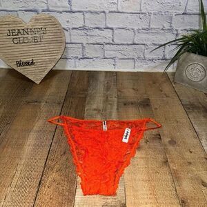 NWT bootaybag bikini underwear lace orange
